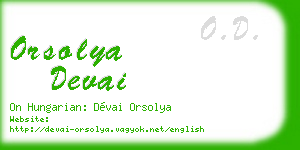 orsolya devai business card
